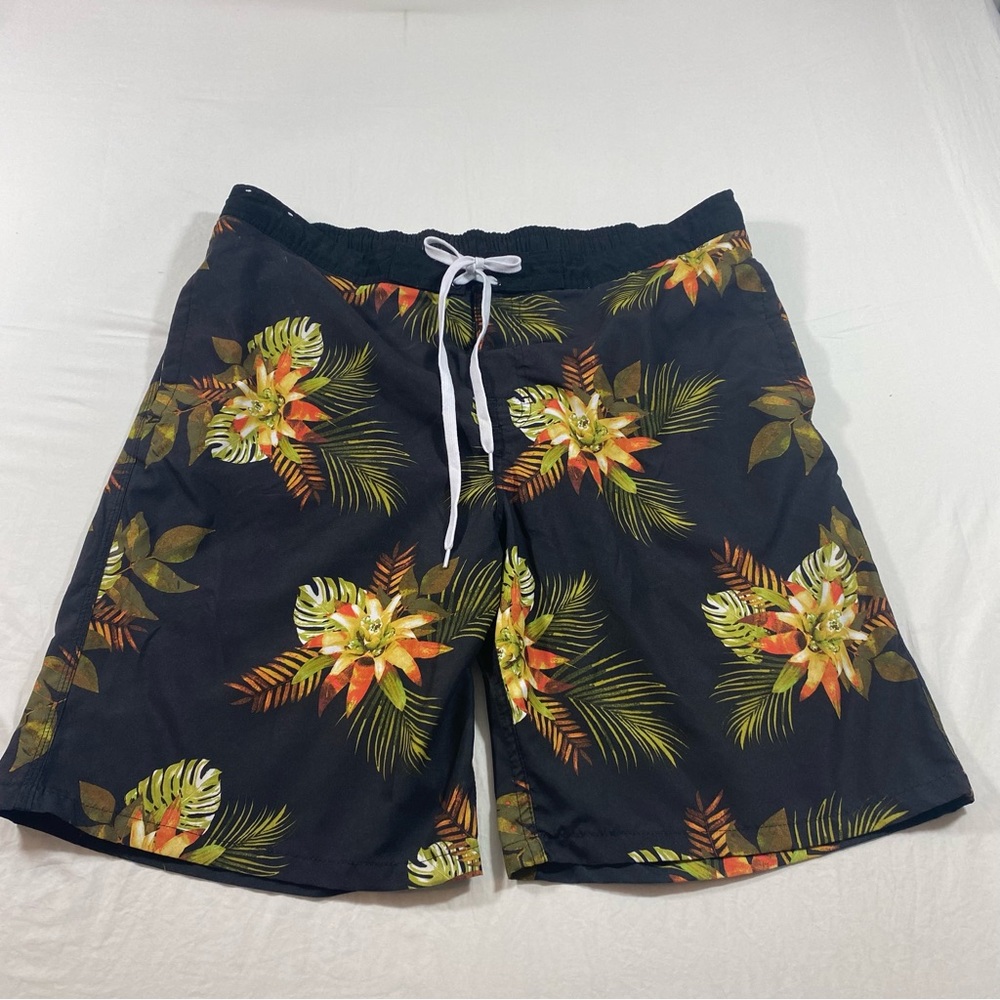 Merona Men’s Large Black Swim Trunks